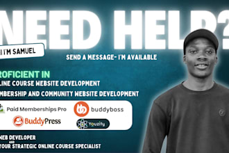 create wp lms, membership, community website on buddypress, buddyboss, youzify
