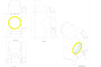 sheetmetal laser cutting detail drawing