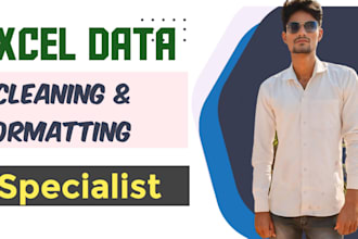 excel data cleaning formatting specialist