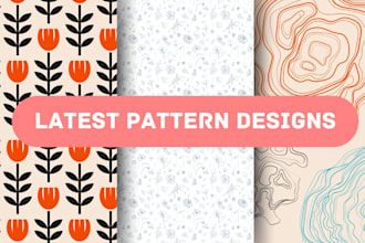 expert seamless pattern design for textiles fabric etc