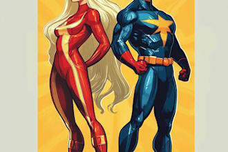 make super hero character design