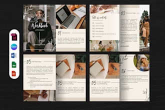 do white paper, letterhead, workbook, reports, checklist and flyer design
