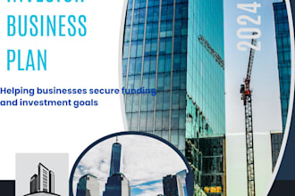 create investor business plan, financial plan and pitch deck