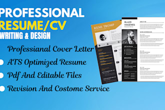 write professional healthcare, medical ,tech, engineering and nursing resume cv