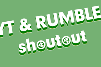 do massive shoutout yt rumble to 978k organic subscribers and views