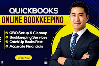 do quickbooks online bookkeeping, setup, catch up, and clean up services