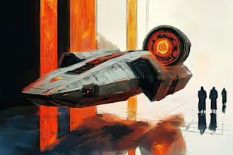 lan a cutting edge and special spaceship concept for