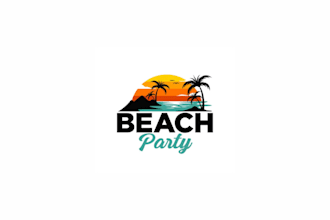 create coastal design ocean inspired branding beach wave graphic tropical logo