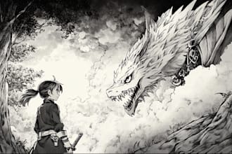 do manga arts in black and white