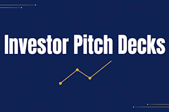 design an investor ready pitch deck presentation