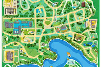 design a map or a site plan vector illustration
