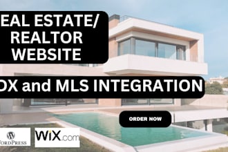 create a property management, real estate, realtor, and agent website with mls