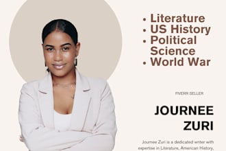 write on american history, political science, and world war