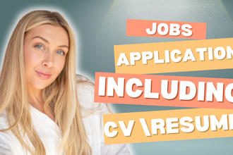 make your cv and apply for jobs