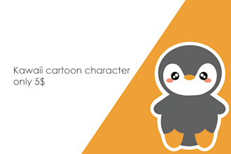 design kawaii cartoon character for you