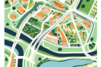 draw vector map, site map, city map, svg map