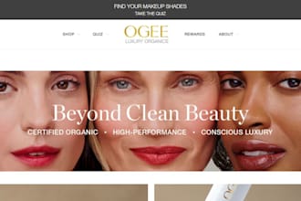 design redesign skincare shopify store skin care website beauty website