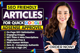 write 30 SEO friendly article for guaranteed google adsense approval