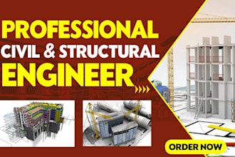do civil and structural engineering project task concrete steel structure