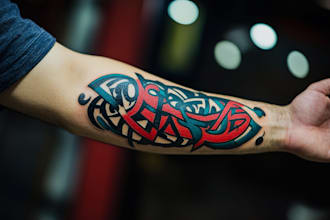 design a chinese or japanese calligraphy tattoo for you