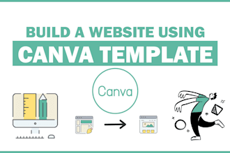 build a website using your canva template