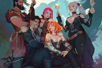 make your dnd character or party art
