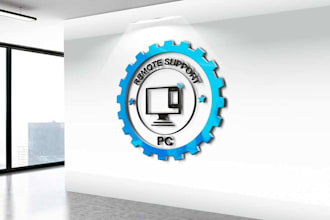 do professional remote connection logo design