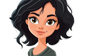 create cartoon character or avatar in vectors