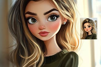 make a cartoon caricature avatar for you