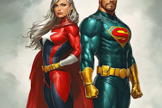 make super hero character design