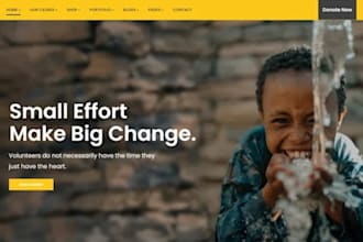create donation, charity, ngo, and nonprofit websites