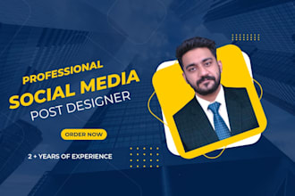 do social media post design for facebook instagram youtube linkedin