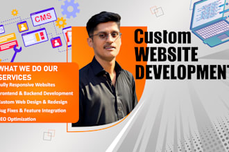 do web development as full stack developer frontend, backend