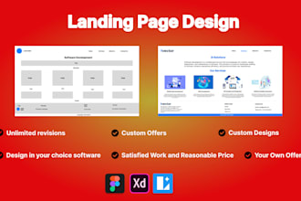 design landing page of website