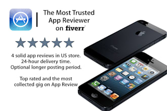 write 4 great app reviews for your iPhone and iPad apps