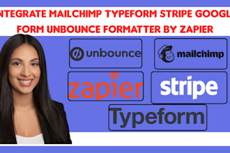 integrate mailchimp typeform stripe google form unbounce formatter by zapier