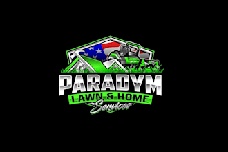 create creative and good looking lawn and home service logo design