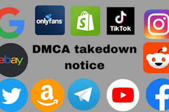 submit legal notice to remove copyright infringing content under dmca