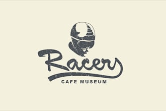 design a retro, vintage cafe logo that captures your cafe charm