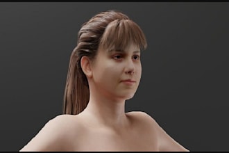 do 4d realistic character modeling, 4d character modeling, metahuman character