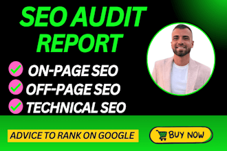 do complete website SEO audit, competitor analysis and technical errors report