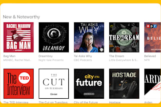 make modern unique podcast cover art, podcast logo and any graphics design