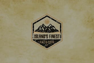design a retro vintage cannabis logo your brand vibe