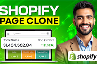 clone shopify store, product landing page by shogun, pagefly, gempages bug fix
