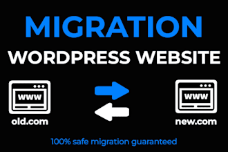 do wordpress website migration and backup within one hour
