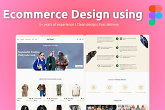 design ecommerce website for shopify, react, nextjs in figma
