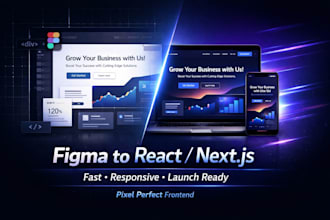 convert figma to a fast react or nextjs that converts