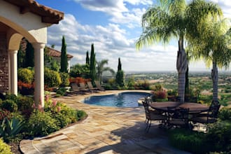 draw your front garden backyard patio landscape design
