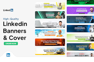 design a professional linkedin banner to stand out