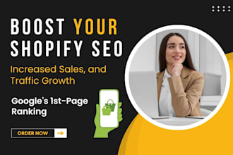 boost your shopify seo for google rankings, increased sales, and traffic growth